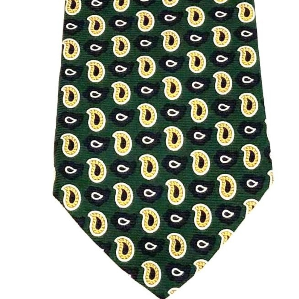 Brooks Brothers Makers All Silk Green w/paisley